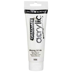 PINTURA ACRILICA GRADUATE BLANCO MEZCLADOR - 120ML