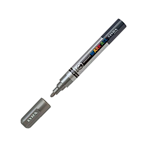 ROTULADOR LYRA MARK ALL PLATA 1MM