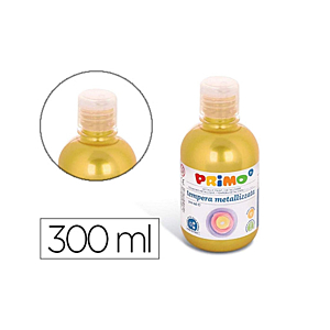 TEMPERA LIQUIDA PRIMO ESCOLAR 300 ML AMARILLO METALIZADO