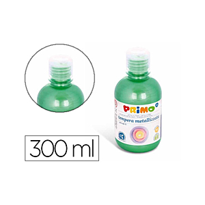 TEMPERA LÍQUIDA PRIMO ESCOLAR 300 ML VERDE METALIZADO