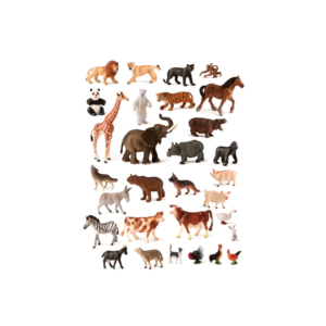 ANIMALES GRANJA Y SALVAJES 30 PZS