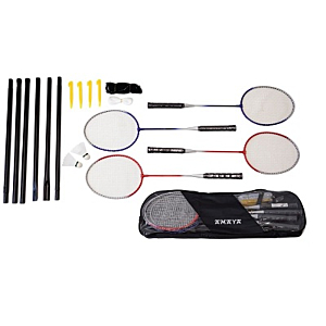 SET BADMINTON 4 RAQUETAS+ 2 VOLANTES
