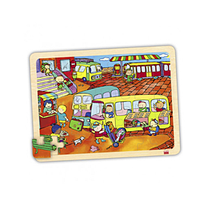 PACK PUZZLES MADERA BANDEJA 35 PZAS. TRANSPORTES