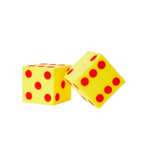 DADOS GIGANTES DE ESPUMA PUNTOS. SET 2 UND.