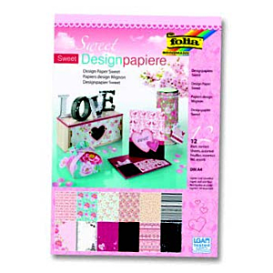 SCRAPBOOKING FOLIA C/GLITTER A4 150G 12H SWEET