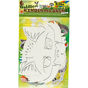 CARETAS FOLIA 6UD ANIMALES BOSQUE