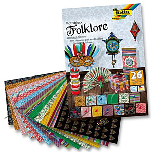 CARTULINA Y PAPEL FOLIA 24X34CM 270G 26H FOLKLORE