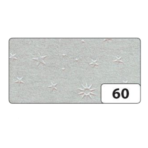CARTULINA FOLIA 50X70CM RELIEVE 220G ESTRELLAS PLATA