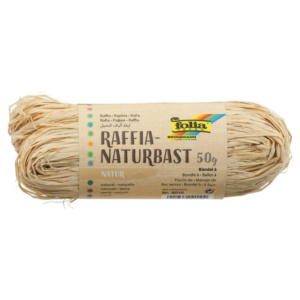 RAFIA NATURAL FOLIA CRUDO 50 G. REF. 9010