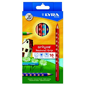 LAPIZ COLOR LYRA GROOVE 10 COLORES