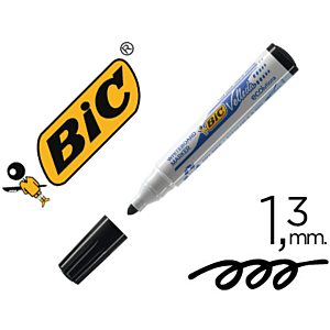 ROTULADOR BIC VELLEDA PARA PIZARRA NEGRO PUNTA REDONDA 1,3 MM