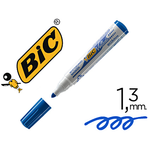 ROTULADOR BIC VELLEDA PARA PIZARRA AZUL PUNTA REDONDA 1,3 MM
