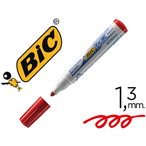 ROTULADOR BIC VELLEDA PARA PIZARRA ROJO PUNTA REDONDA 1,3 MM