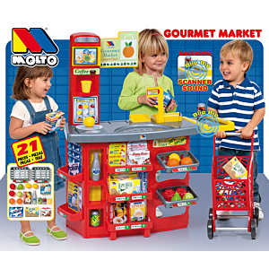 SUPERMERCADO CON CARRITO DE COMPRA