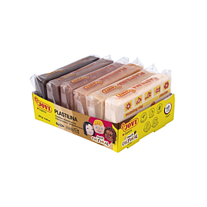 PLASTILINA MULTICULTURAL 50 GR. SET 6 UND.