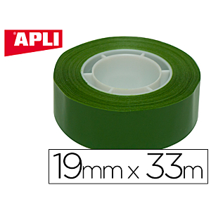 CINTA ADHESIVA APLI 33MX19MM VERDE