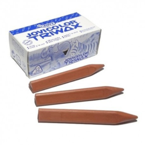 CERAS JOVICOLOR TRIWAX 12UD MARRON CLARO