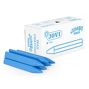 CERAS JOVICOLOR TRIWAX EASY GRIP 12UD AZUL CLARO