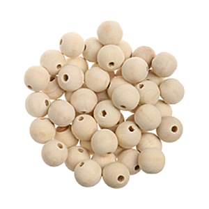 CUENTAS MONDI MADERA DECORAR NEUTRO 20MM 50UD