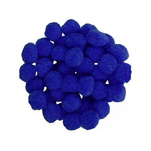 POMPONES MONDI MEDIANO 25MM 50UD AZUL