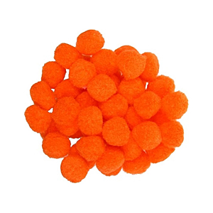 POMPONES MONDI MEDIANO 25MM 50UD NARANJA