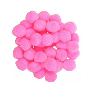 POMPONES MONDI MEDIANO 25MM 50 UNID ROSA