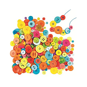 BOTONES DE PLÁSTICO COLORES MONDI 300 UND.