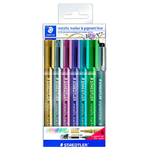 ROTULADOR STAEDTLER METÁLICO 5 COLORES