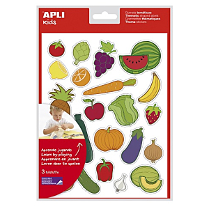 GOMETS APLI REMOVIBLES 3H FRUTAS/VERDURAS