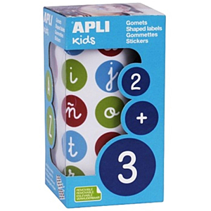 GOMETS APLI ABECEDARIO MINUSCULAS 900UD ROLLO 20MM