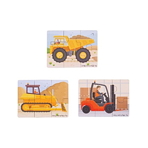 PUZZLES CREATIVOS MADERA GRANDES VEHICULOS