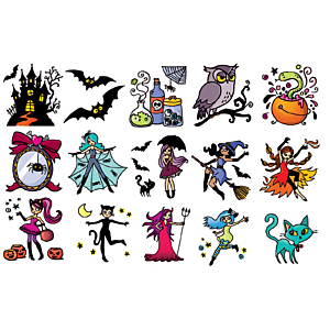 STAMPOKIDS 15UD+TAMPON HALLOWEEN
