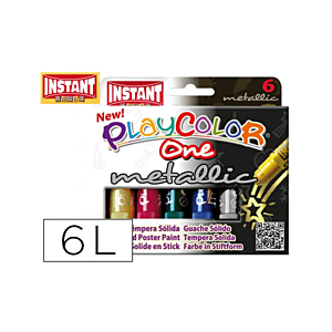 TEMPERA SOLIDA INSTANT 10G 6 COLORES METAL