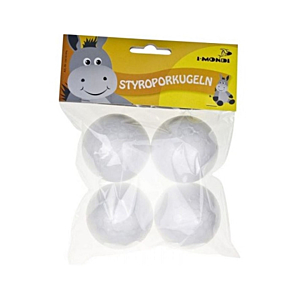 BOLAS DE POREX I-MONDI 60 MM. DIÁMETRO BLÍSTER DE 4 UNID.