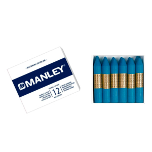 MNC04624 CERAS MANLEY AZUL PRUSIA 12 UNID.