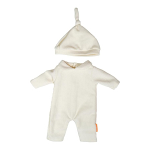 PIJAMA BEIGE CON GORRO MUÑECO 40 CM REF. 31583 