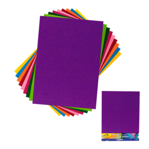 FIELTRO CAMPUS COLLEGE ESPESOR 1MM. 230 X 305 MM. VIOLETA 3 UNID.