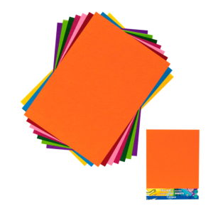 FIELTRO CAMPUS COLLEGE ESPESOR 1MM. 230 X 305 MM. NARANJA 3 UNID.