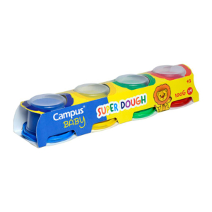 PASTA MODELAR CAMPUS BABY SUPER DOUGH 100 G. 4 COLORES
