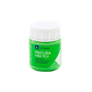 T-10 PINTURA TELA VERDE PRIMAVERA PAJARITA