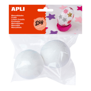 BOLAS DE POREX APLI 70 MM. DIÁMETRO BLÍSTER DE 2 UNID. REF. 13476