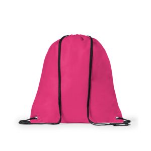 MOCHILA SACO DE POLIÉSTER HERA CON CORDÓN 36 X 42 CM. ROSA