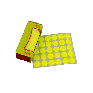 GOMETS CÍRCULO GRANDE 21 MM FLÚOR AMARILLO REF. 02383