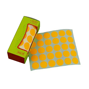 GOMETS CÍRCULO GRANDE 21 MM FLÚOR NARANJA REF. 02385