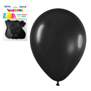 GLOBOS NEGRO 100% LÁTEX BIODEGRADABLE