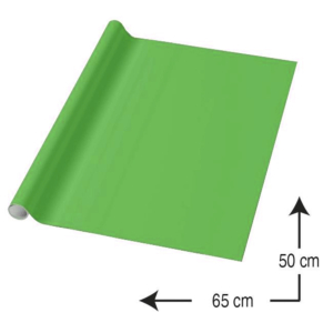 PAPEL CHAROL MARGOK 50 X 65 CM. ROLLO 25 H. VERDE CLARO