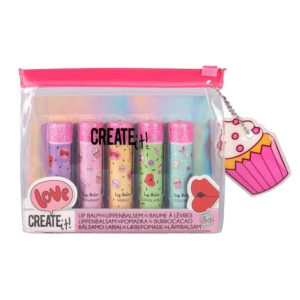 SET DE BÁLSAMOS LABIALES CREATE IT 5 UD.                                                            