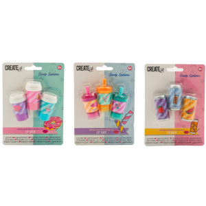 SET DE BÁLSAMOS LABIALES CREATE IT REFRESCOS 3 UD.                                                  