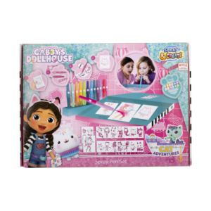CAJA DE DIBUJO CANENCO AERÓGRAFOS Y PLANTILLAS GABBY'S DOLLHOUSE                                    