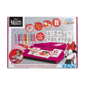 CAJA DE DIBUJO CANENCO AERÓGRAFOS Y PLANTILLAS MINNIE MOUSE                                         